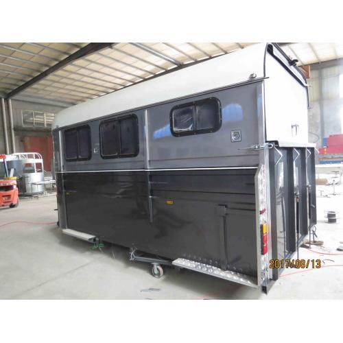 Custom Made Horse Trailer 2 Horse Angle Load