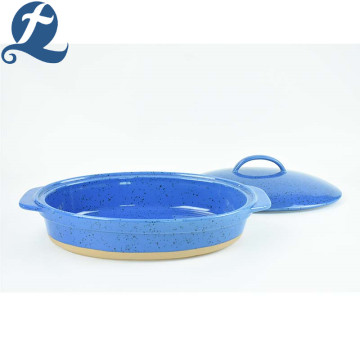 Baking pans ceramic handle bakeware with lid