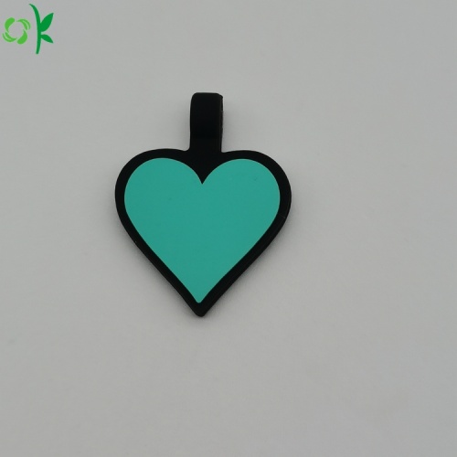 Återanvändbar Godkvalitet Heart Shape Pet Tag