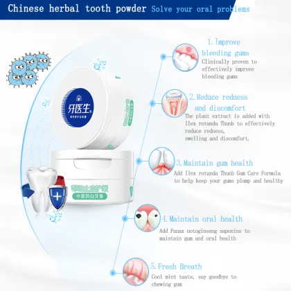 Relieve Bleeding Gums Clean Stains Tooth Powder