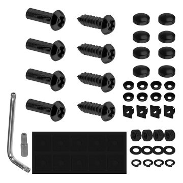 Anti-Theft License Plate Screws - M6 Security Fasteners Kit