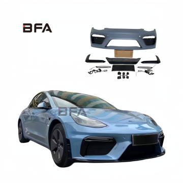 Tesla Model 3 Porsche GT4-Style Front Bumper Kit