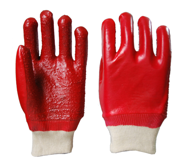 Полностью покрытые сверхпрочные перчатки из ПВХ