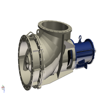 Bomba de hélice axial horizontal grande vendida por fábrica