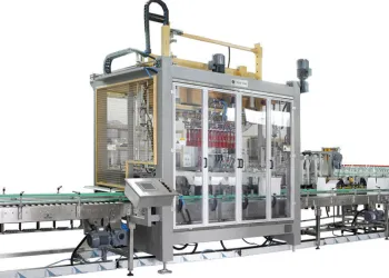 Pet Water Bottles Bottle Packaging Machine Robot Case Packer 18000bph - 60000bph