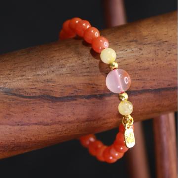 Nanhong Agate Vintage Chinese Style Bracelet