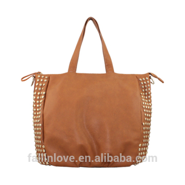 Fashion women tote bag ,brand name womens shoulder bag with shoulder strap big volume PU handbags