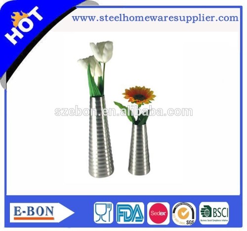 Finely Processed Stainless Steel Vase Are Novel In Design