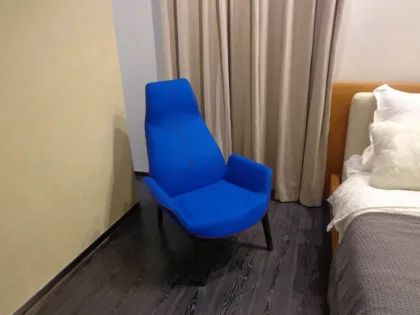 Poliform Italian design armchair with stool