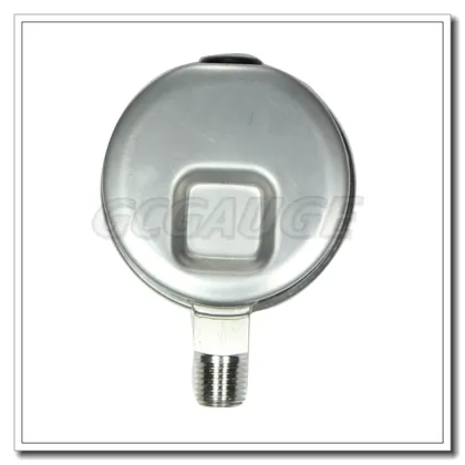 High quality all stainless steel industrial 63mm dial bourbon tube manometer