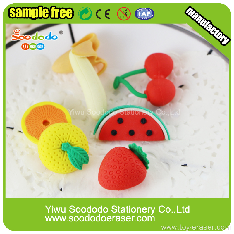 Fruit group Shaped Eraser,Stationery Office erasers