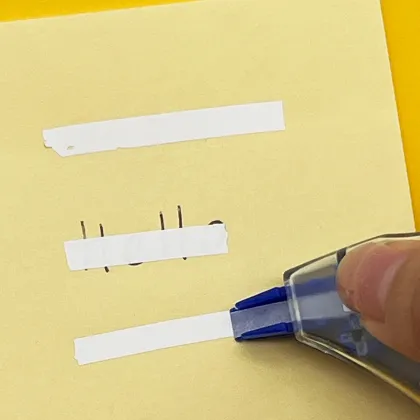 China Factory Custom Printed Mute Correction Tape Roller Plastic Blue Colored Whiteout Tape