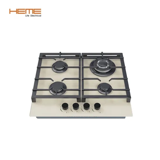Beige Glass 4 Burner Gas Hob Manufacturer in China
