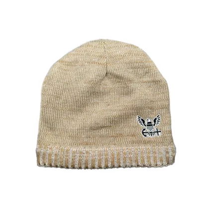 Khaki Naval Eagle Cuffed Beanie