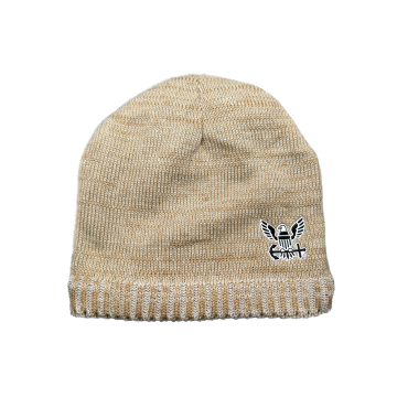Beanie Bermanset Elang Angkatan Laut Khaki
