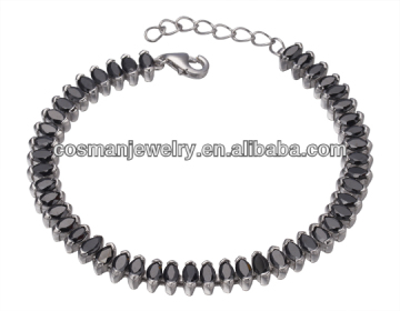 All CZ stone 925 silver bracelet