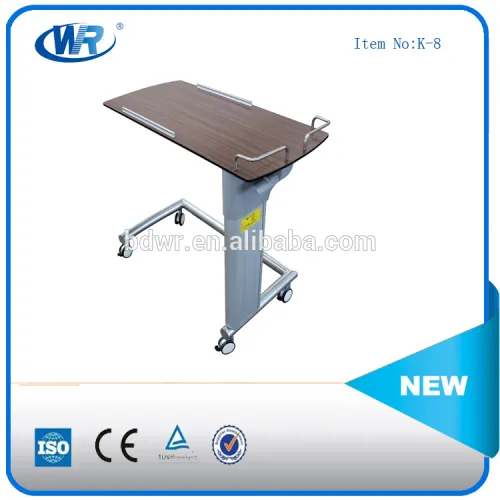 Tilt Hospital Over Bed Table Hospital Bed Tray Table, High Quality Tilt