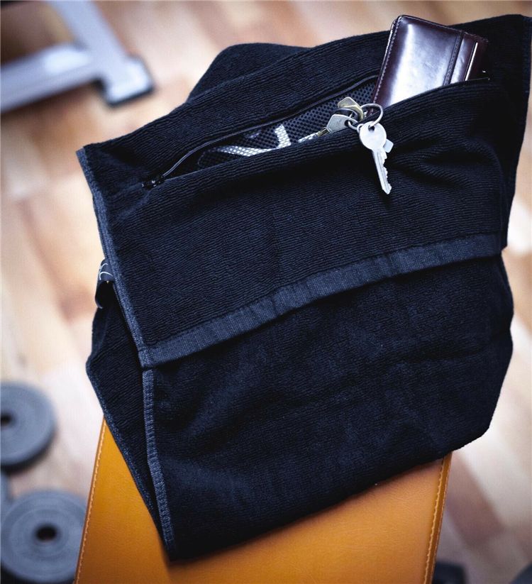 100% cotton terry gym towel for bench