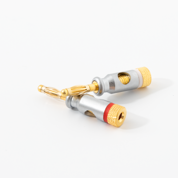 Stable and Reliable Open Hole High Premium Gold Plated 4mm Banana Plug Connector