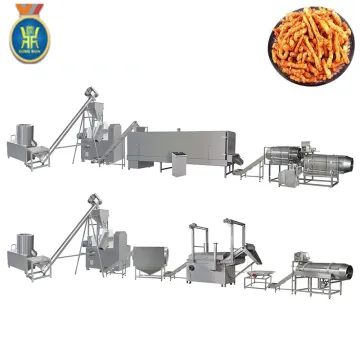 Puff Corn rods chips cheese ball curls machine