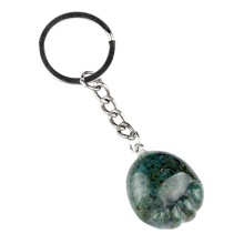 Fancy Jasper Foot Keychain 22x25mm Children Feet Palm Feet Stone Pendant Key Accessories