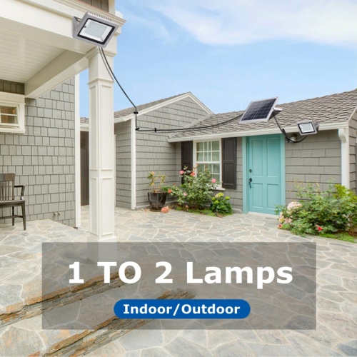 2 in 1 Solar LED Floodlight 100W Outdoor