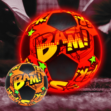 Dimensione del pallone da calcio luminoso all&#39;ingrosso 543