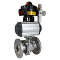 Stainless Steel Ansi 300Lb Pneumatic Flange Ball Valve