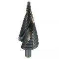 High quality 3 Packs Spiral Step Drill Bit Set 1/4" Hex Shank Cone black hss drill bit for High Speed Steel