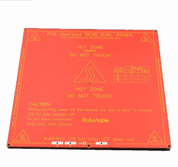Pcb Heatbed Mk2 Reprap Mendel 3d Printer Kits With Ul , Sgs , Rohs