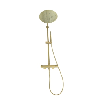 Factory Price Luxury Brushed Gold Bathroom Faucet and Shower Set