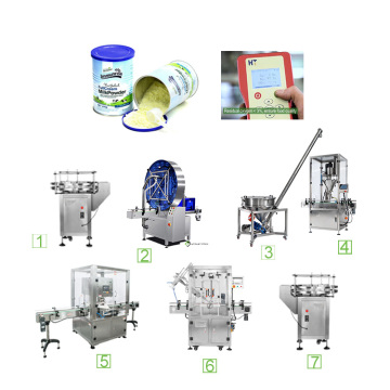 Automatic Milk Powder Canning Line with Nitrogen Vacuum and Snap Lid Capping