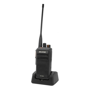 Производство Ecome ET-538 VHF UHF Walkie Talkie Analog Портативный портативный IP68 Водонепроницаемый двусторонний радио