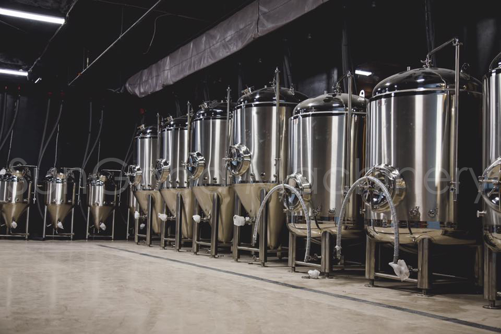 Tanque de fermentação de equipamentos de cerveja