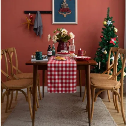 Affordable Macrame Burlap Christmas Table Runners