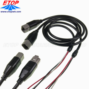 Conector DT e Chicote de Fios DT04-2P de Impermeabilização