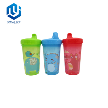High Quality Cartoon Duckbill 300ml Plastic Baby Training Cup