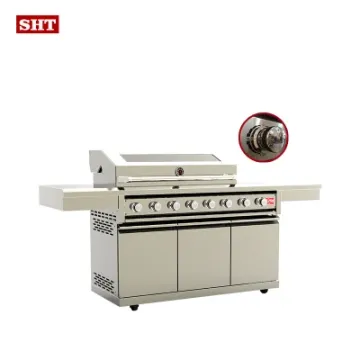 Luxurious Outdoor Stainless Steel Natural Gas BBQ Grill with Window