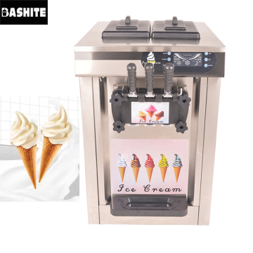 2+1 Flavor Commercial Small Ice Cream Machine for Restaurants and Snack Bars