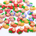 Nieuwe Kawaii Diverse Hars Fruit Cabochons Plaksteen Poppenhuisminiaturen Fruit Cabs Met Leuke Mooie Pasgeboren Babay Gezicht Decor