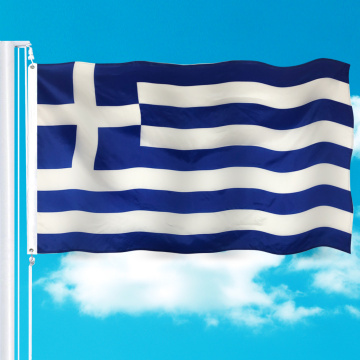 Greece Cheapest National Banner 100% Polyester Flags