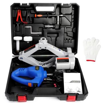12V Scissor Electric Car Jack with electric spanner