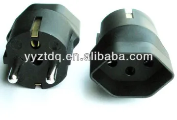EU Male to Male Electrical Plug Adapter