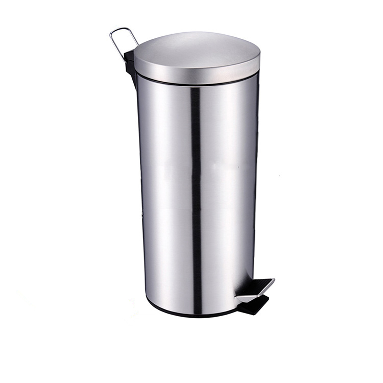 steel garbage can