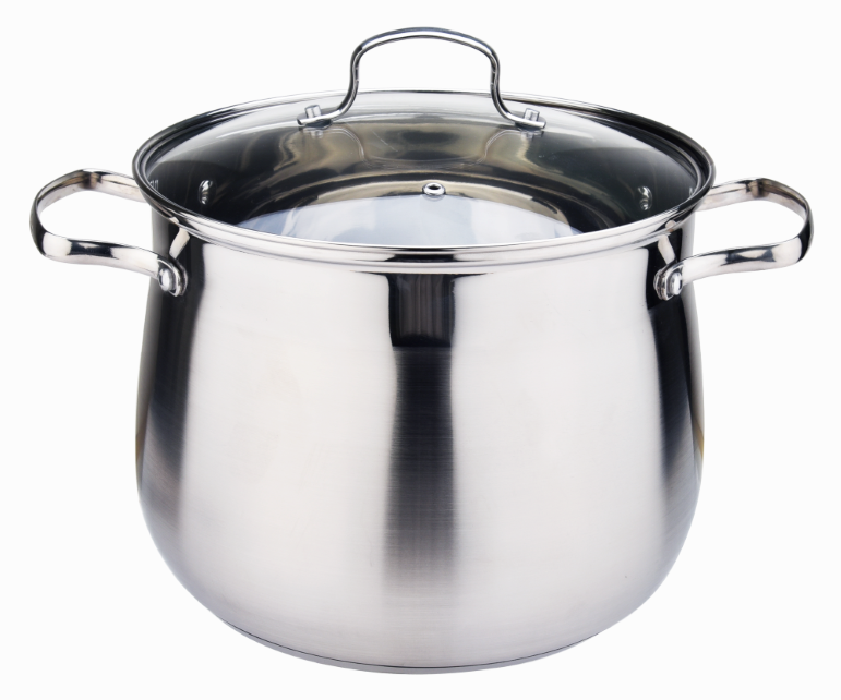 Stainless Steel Belly Shaped Induction Soup Stock Pot