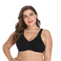 Soutien-gorge sans rembourrage sans fil en coton grande taille