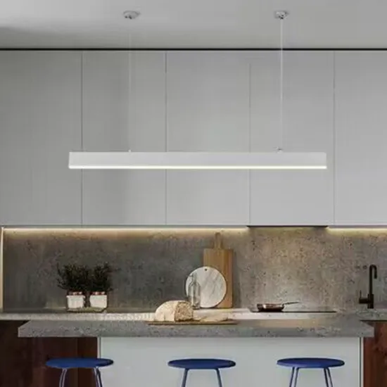 High-Quality Aluminum Workshop Pendant LED Linear Light for Office Design