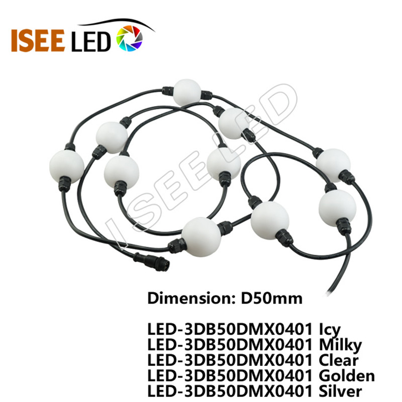 LED 3D эффектінің допты пердесі