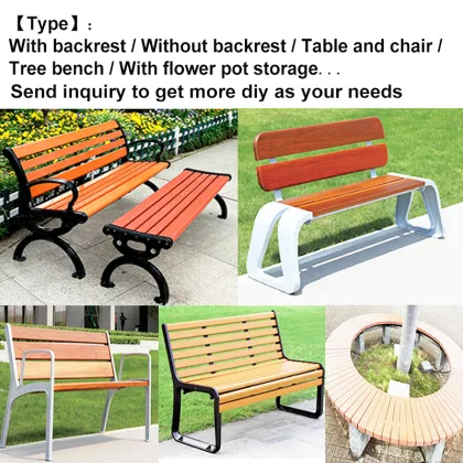 Modern Outdoor Timber Wood Slats Patio Benches and Leisure Chair Sets Price