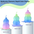 Matte Rainbow Filament PLA 1.75mm for 3D Printers